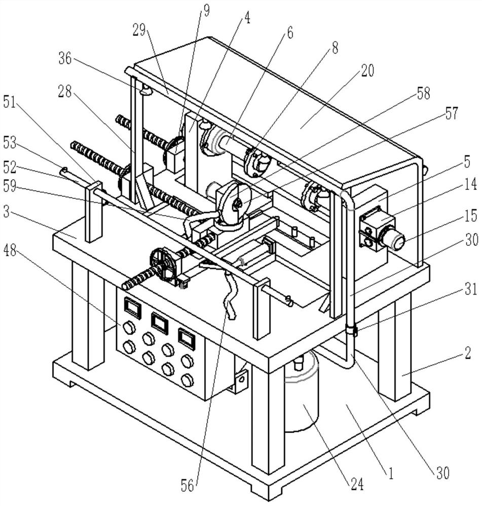 A dust-proof gear hob grinding device