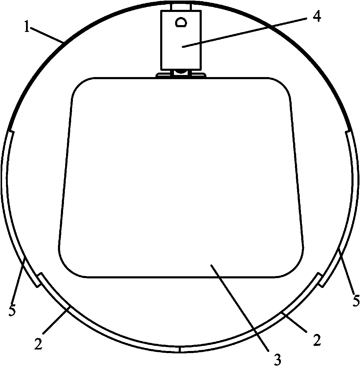 Circular cross-section door opening design method of embedded compartment