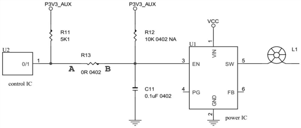 An enabling control circuit