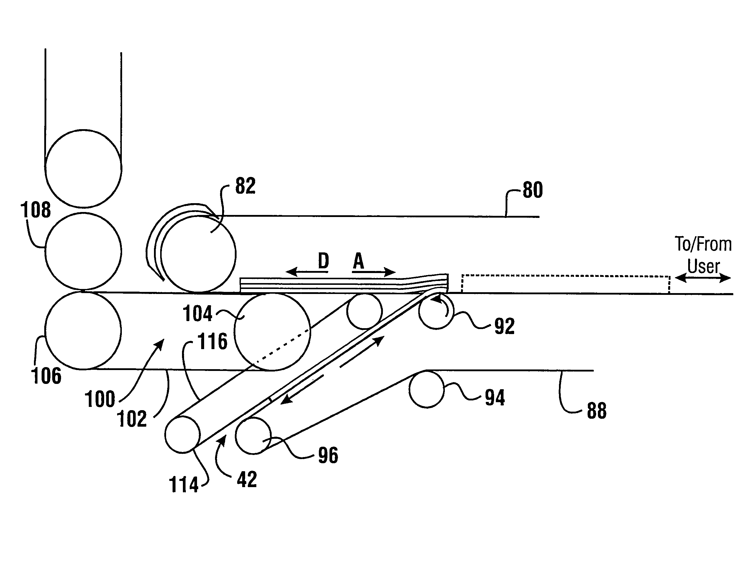 Check cashing banking system controlled responsive to data bearing records