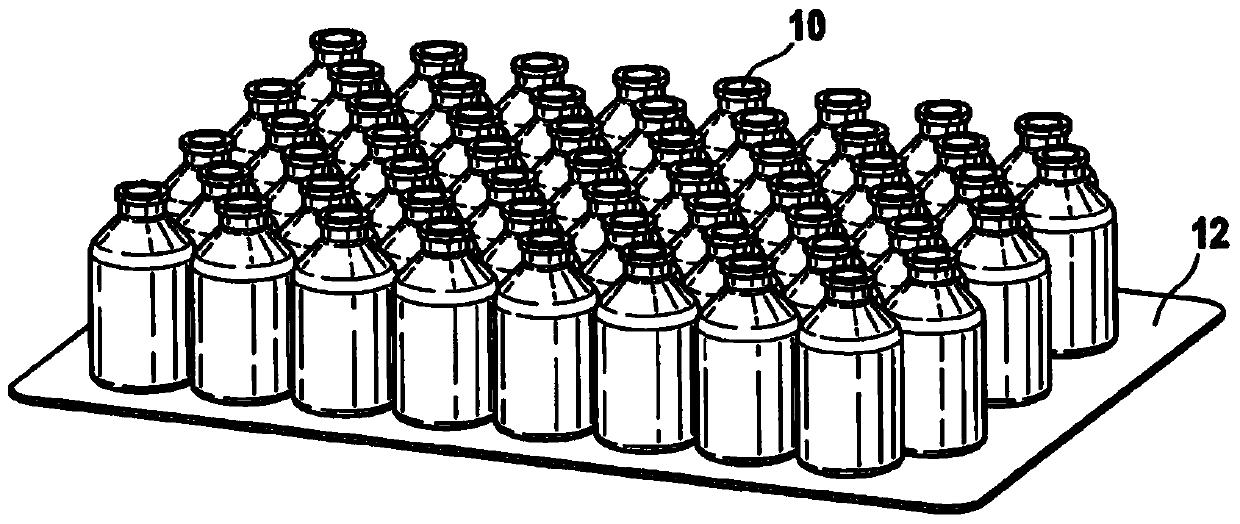 Apparatus and method for preparing containers from tray-enclosed trays