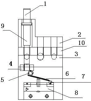 Error-proofing mechanism of automobile welding fixture