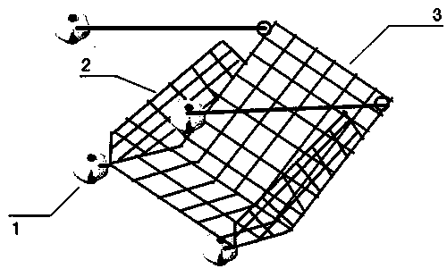 Easy-to-install toilet object bearing basket