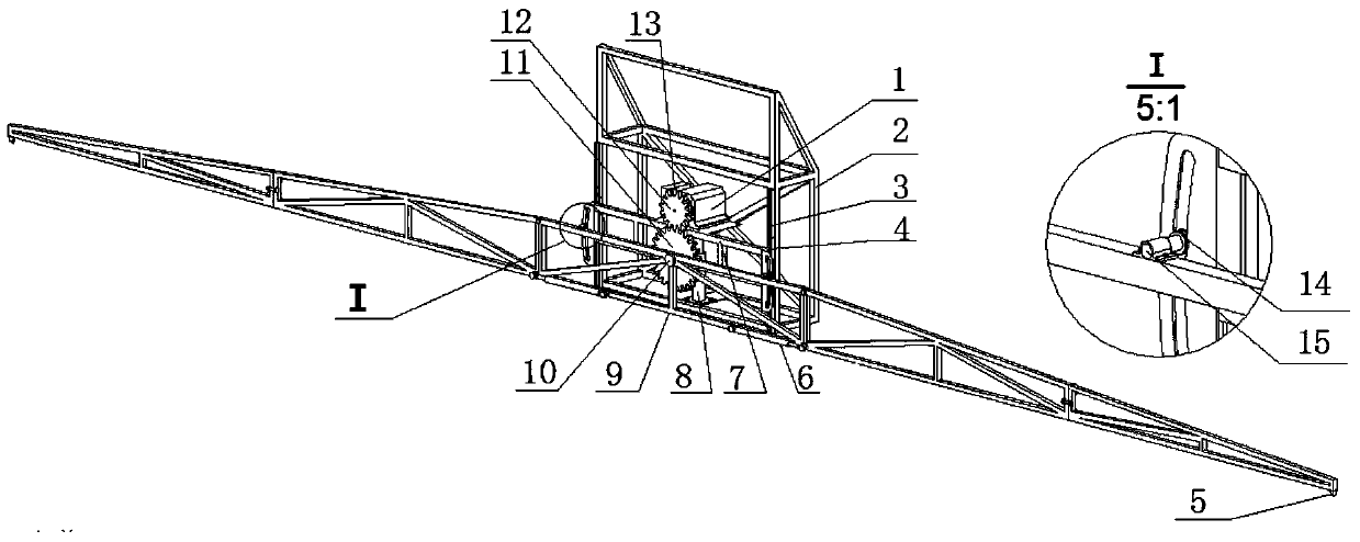 An automatic adjustment device for spray boom balance