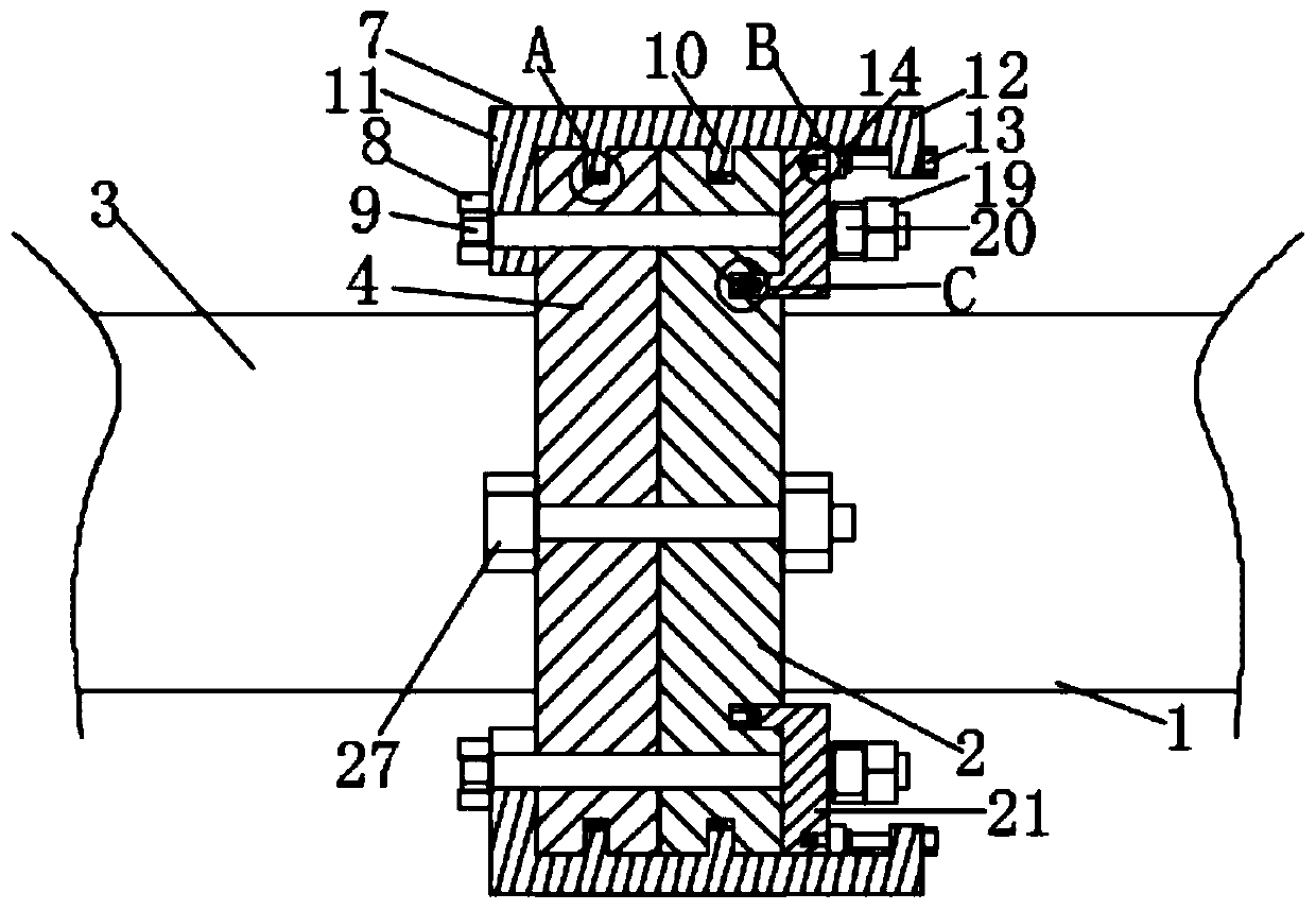 A support rod connection structure of a steel structure house