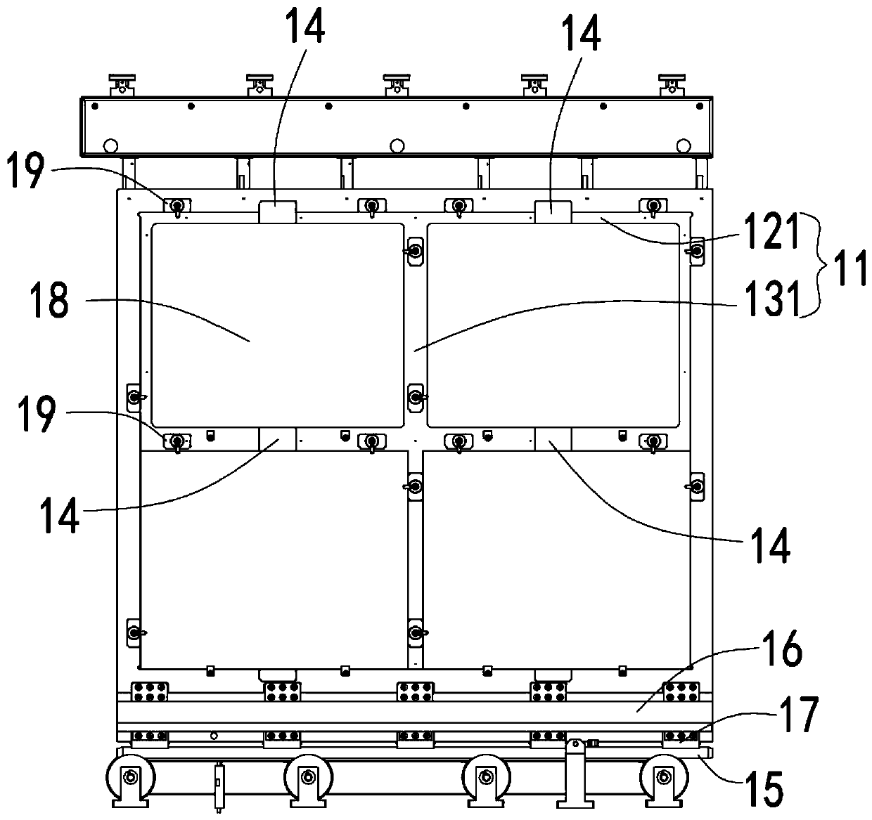 Sheet longitudinal transporting truck and vapor deposition equipment