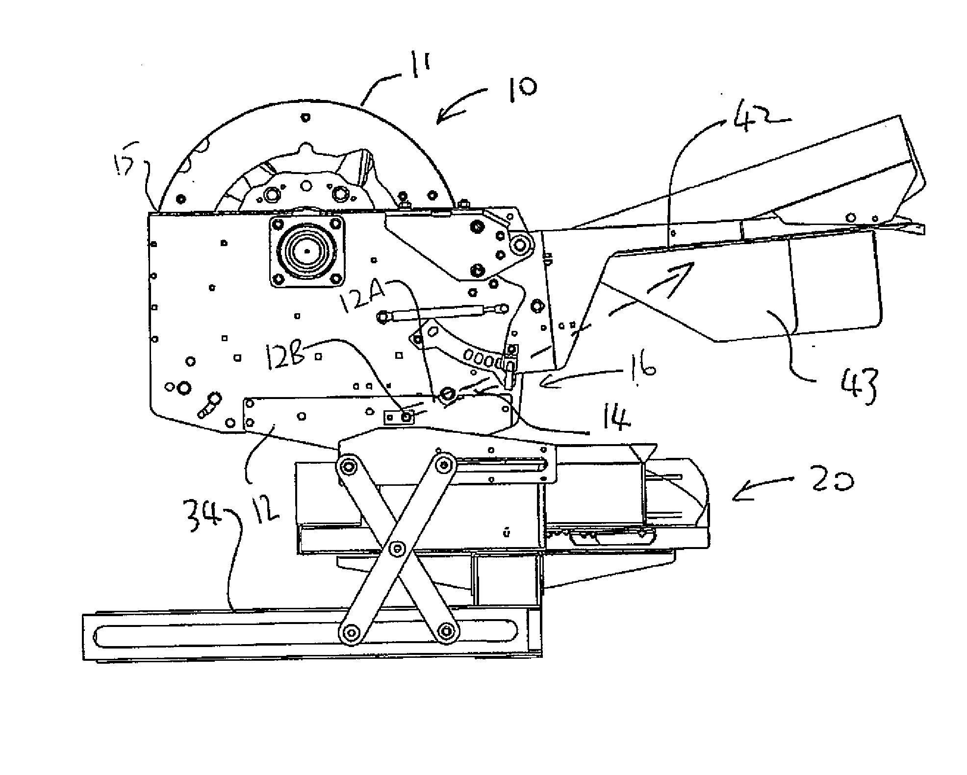 Apparatus for Chopping and Discharging Straw from a Combine Harvester