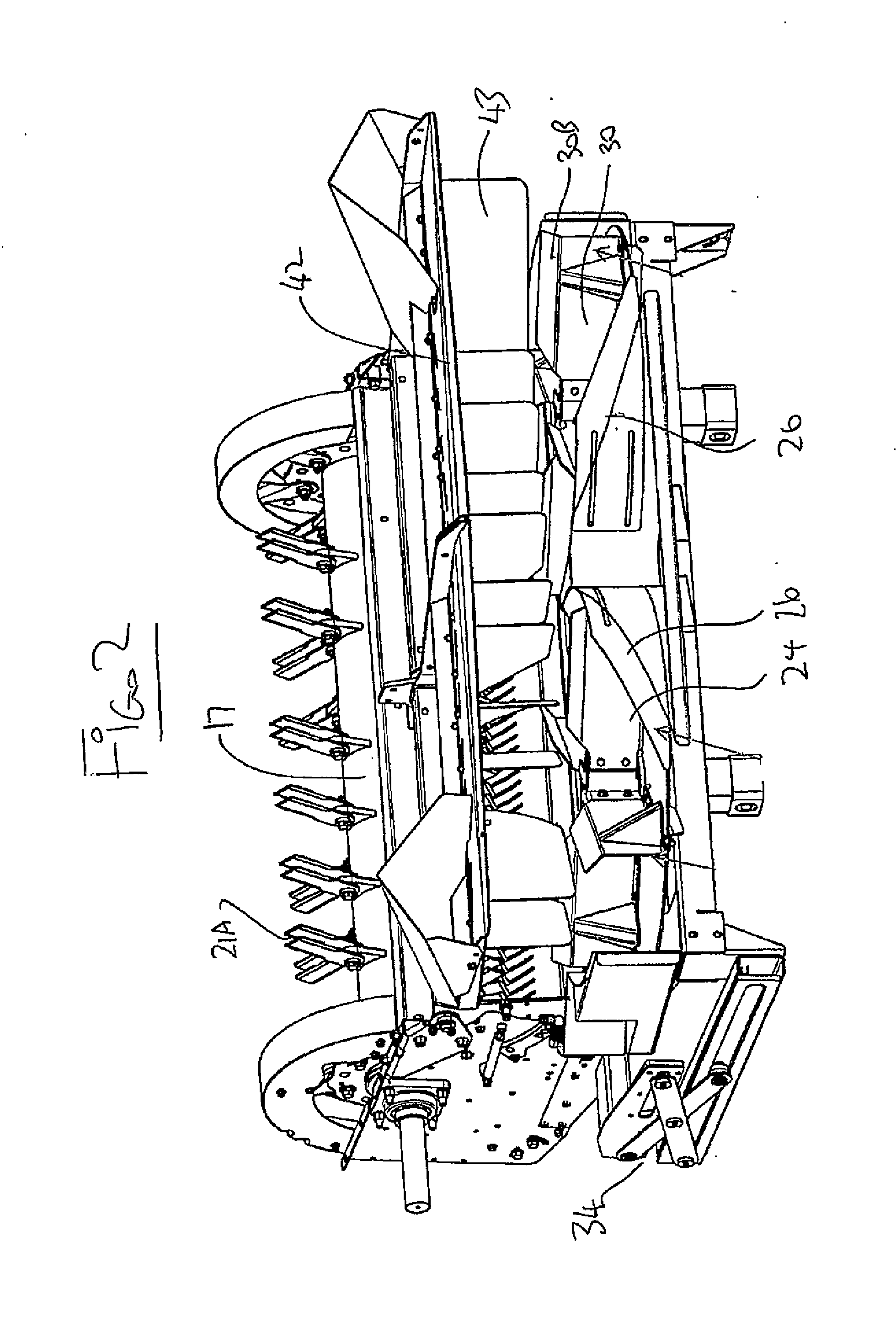 Apparatus for Chopping and Discharging Straw from a Combine Harvester