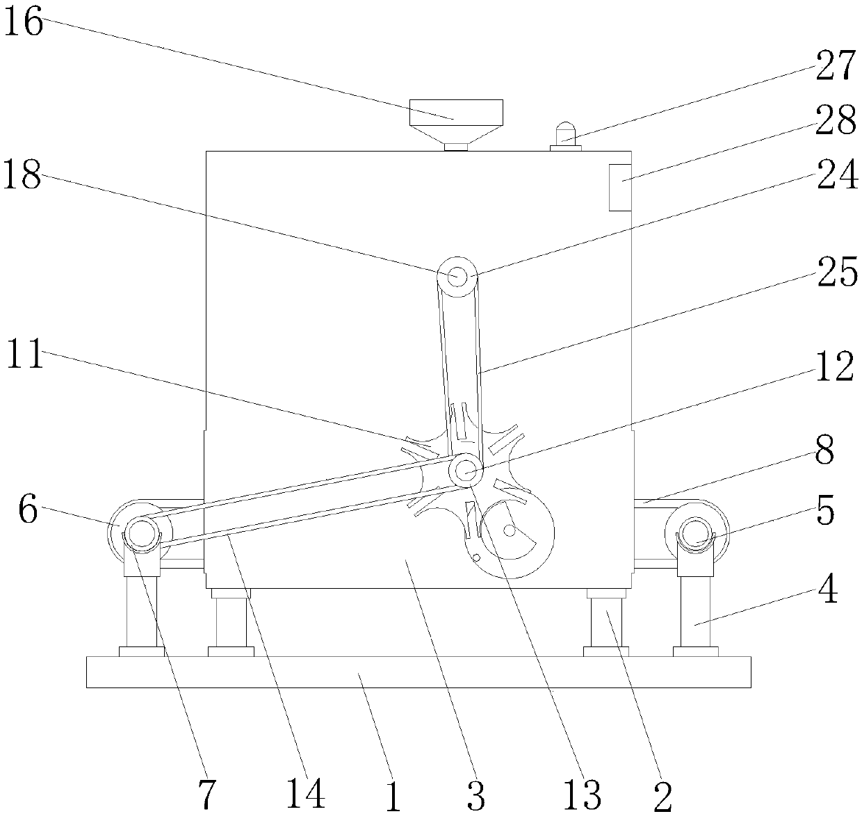 Production line of electric saw cutting process