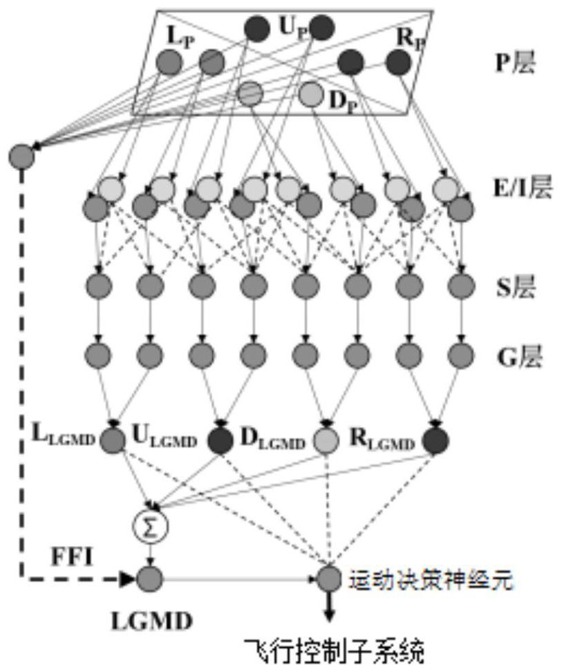 A bionic obstacle avoidance control system and method for UAV based on lgmd