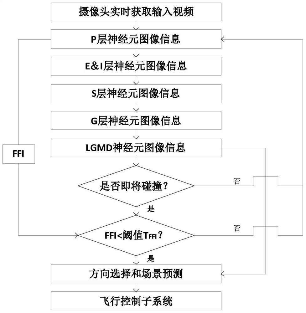 A bionic obstacle avoidance control system and method for UAV based on lgmd