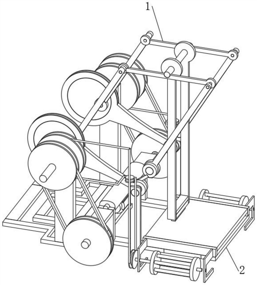 Mechanical synchronous operation type pressing mechanism