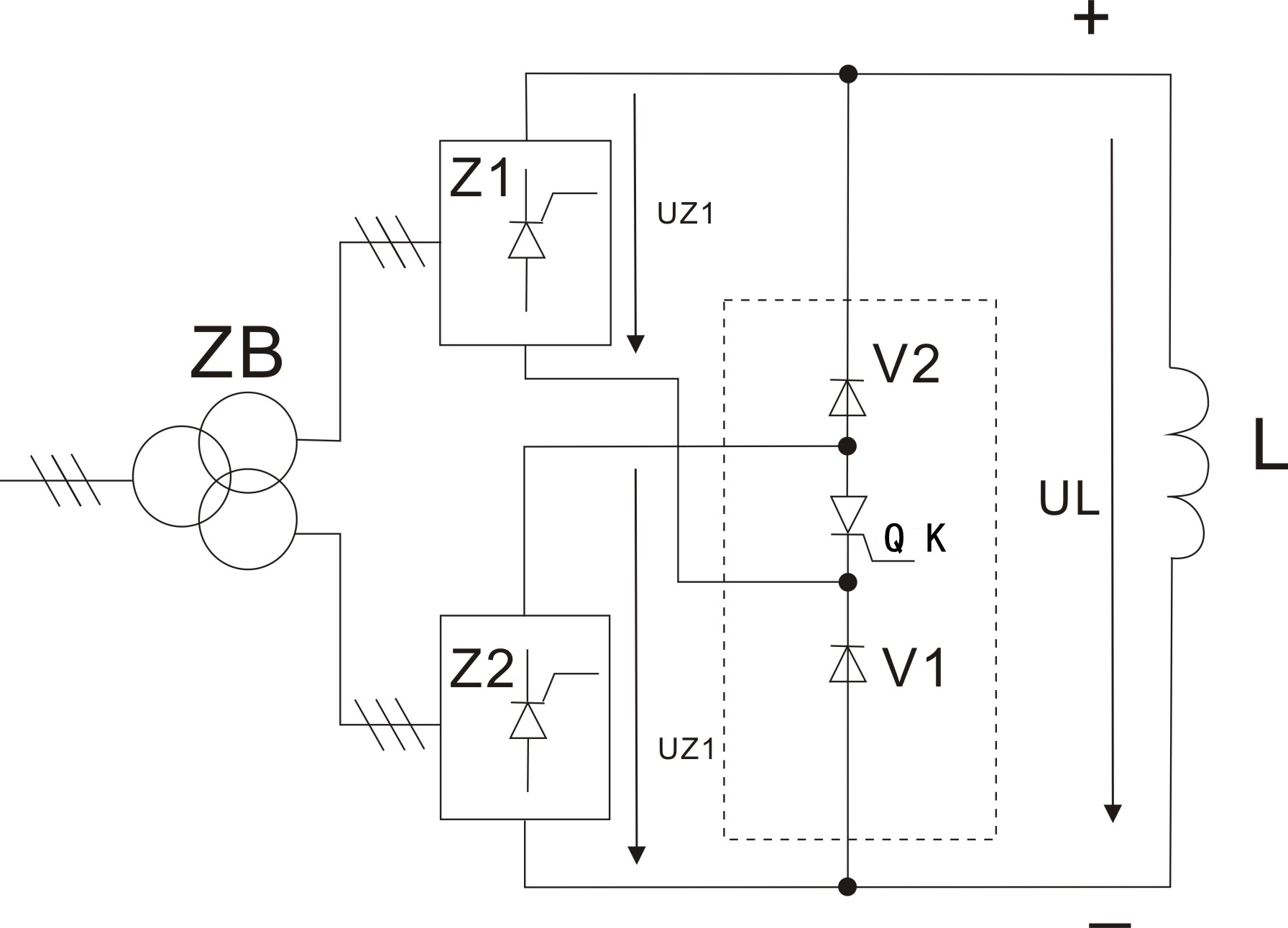 Generator accident reinforced excitation circuit