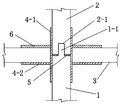 Wood beam column connecting structure