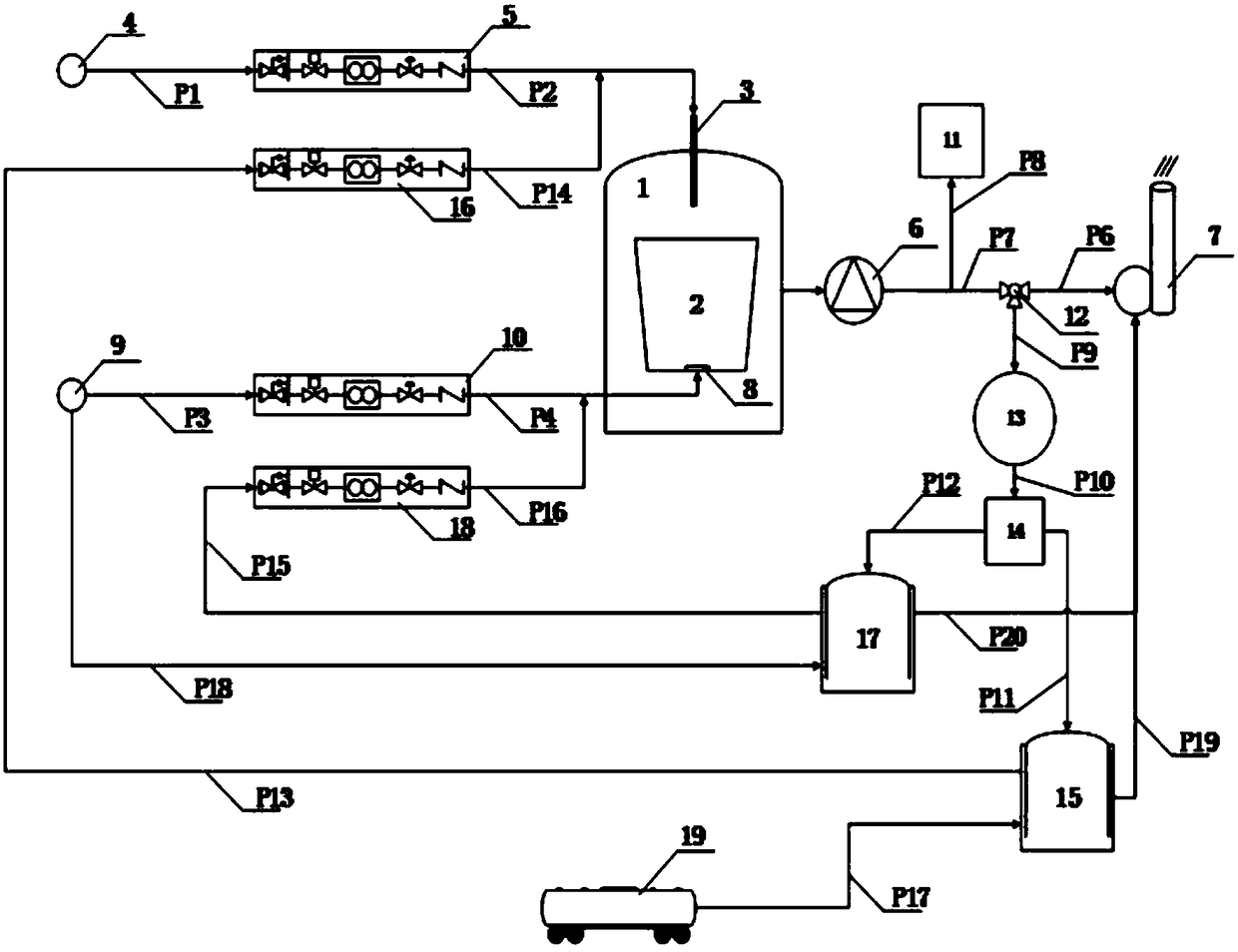 Steelmaking device with co2 and co-ar cycle injection in the tail gas of vod furnace