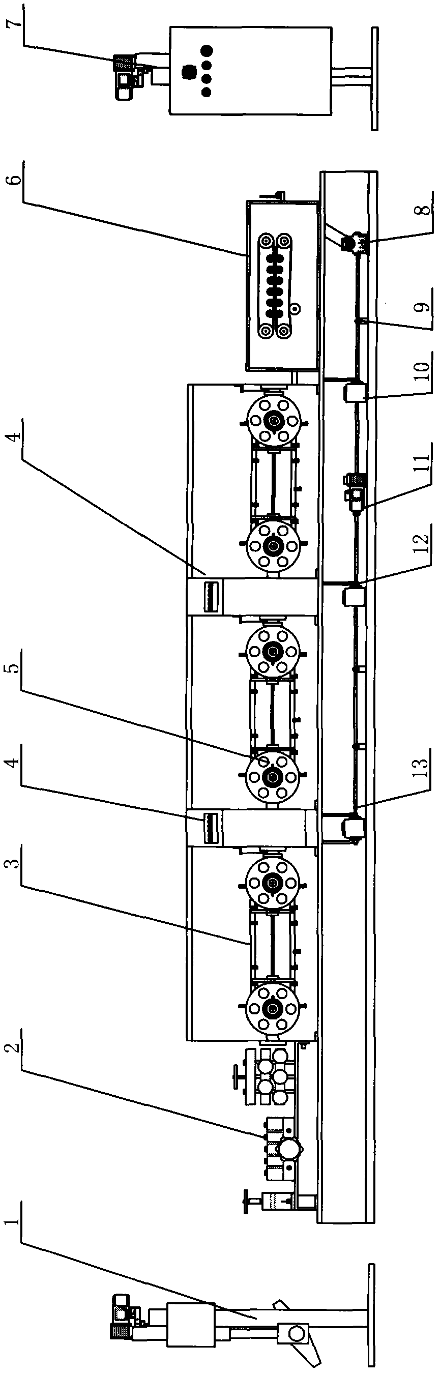 Intelligent automatic cladding production line of strip-shaped insulation materials