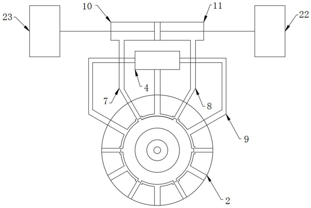 Mechanical four-wheel steering system