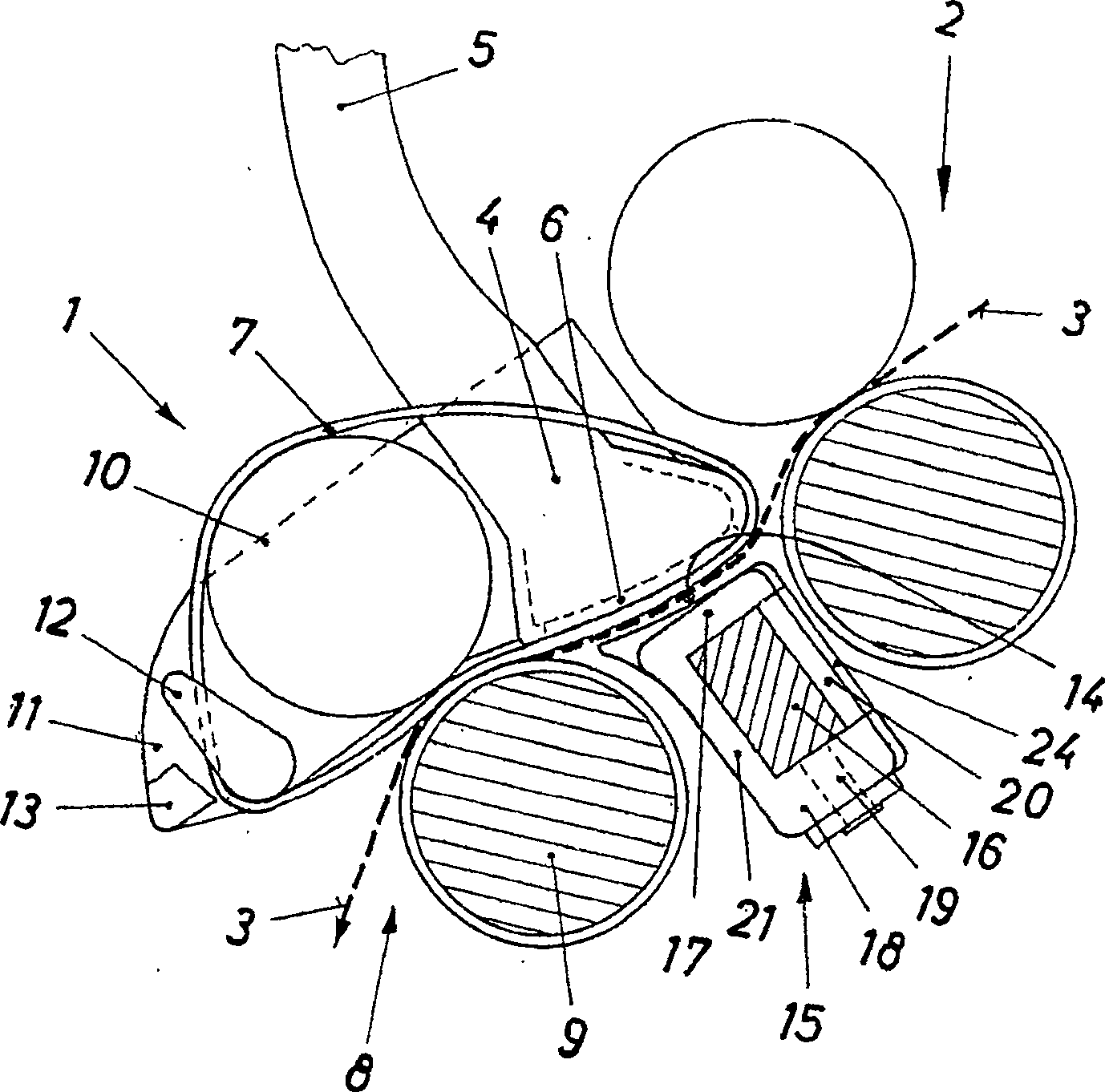 Ring spinn machine with a bundle device