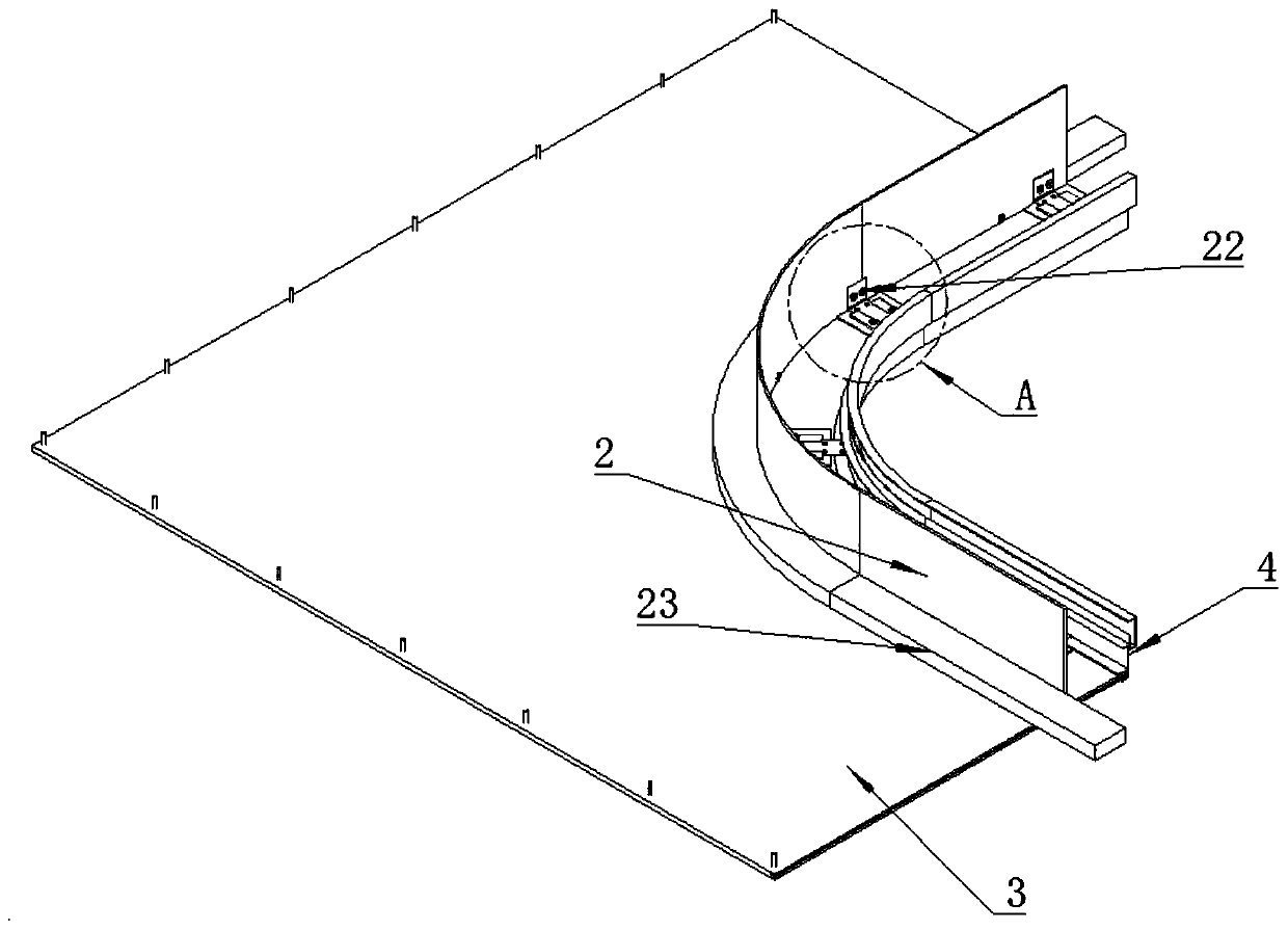 Hung ceiling device and mounting method thereof