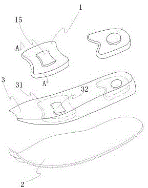 An eva damping element and a sole with the damping element