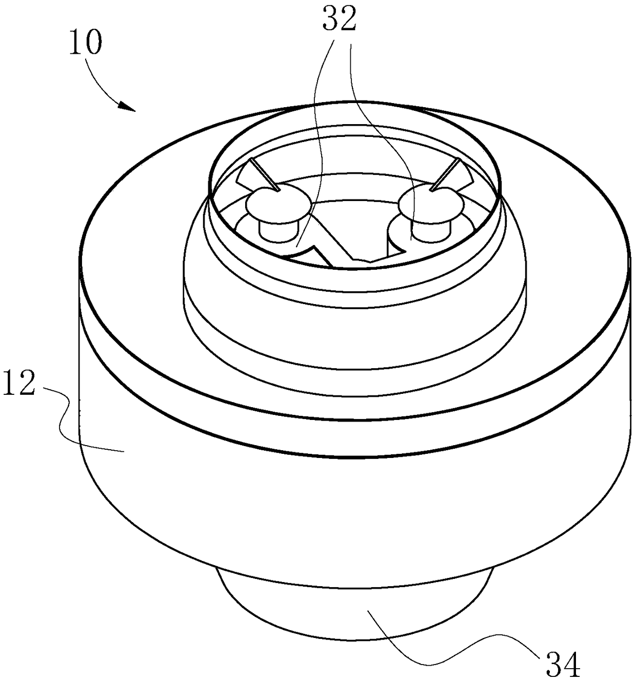 Oil filter device and oil filter disc set