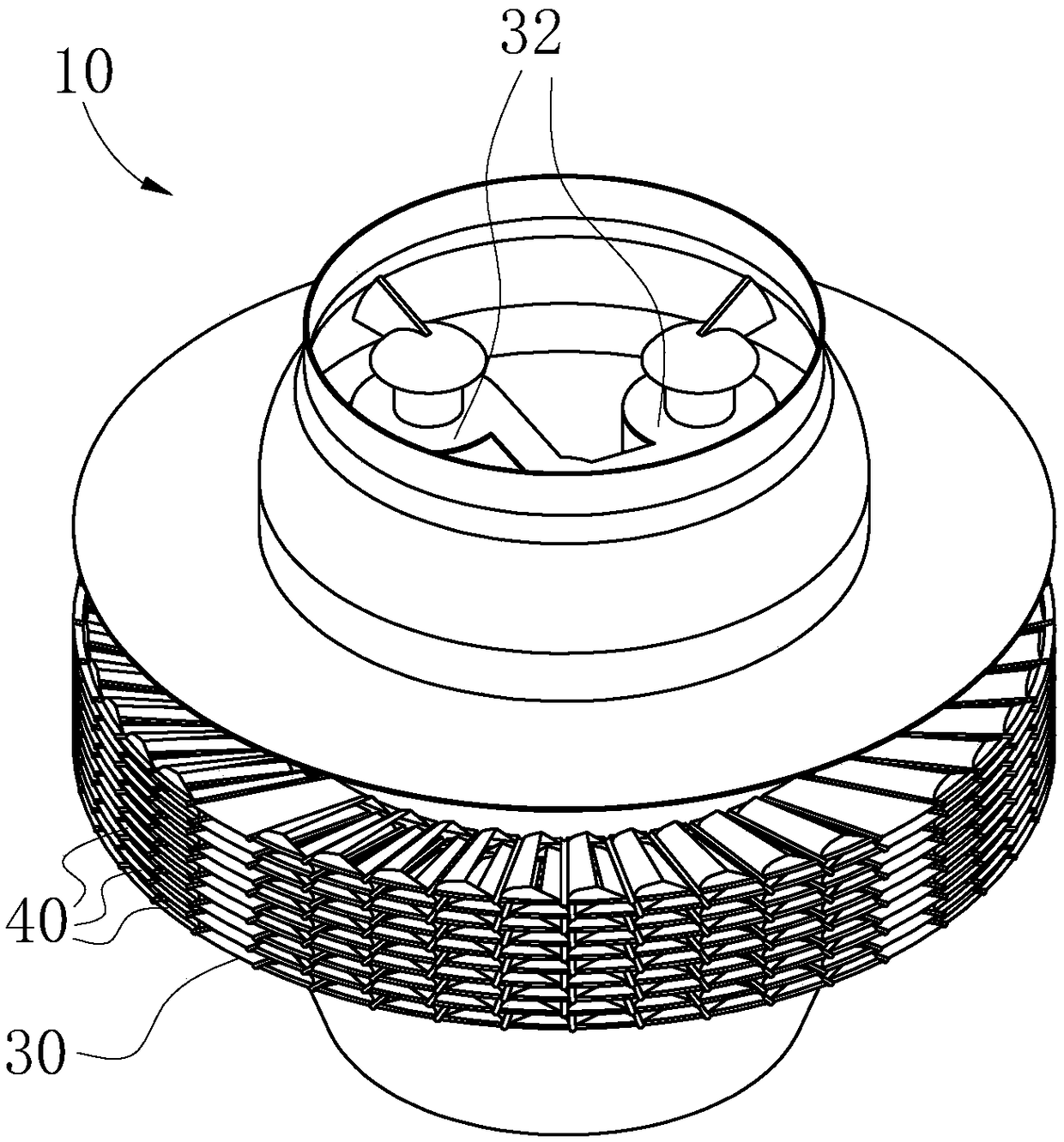 Oil filter device and oil filter disc set