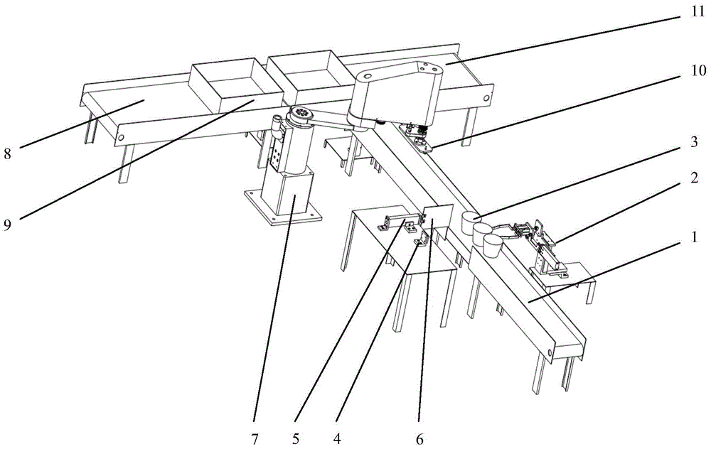 A device for placing and packing barrel noodles