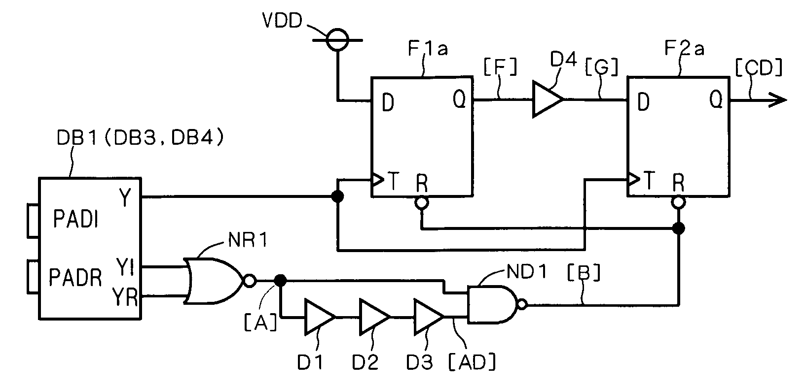 Disconnection and short detecting circuit that can detect disconnection and short of a signal line transmitting a differential clock signal