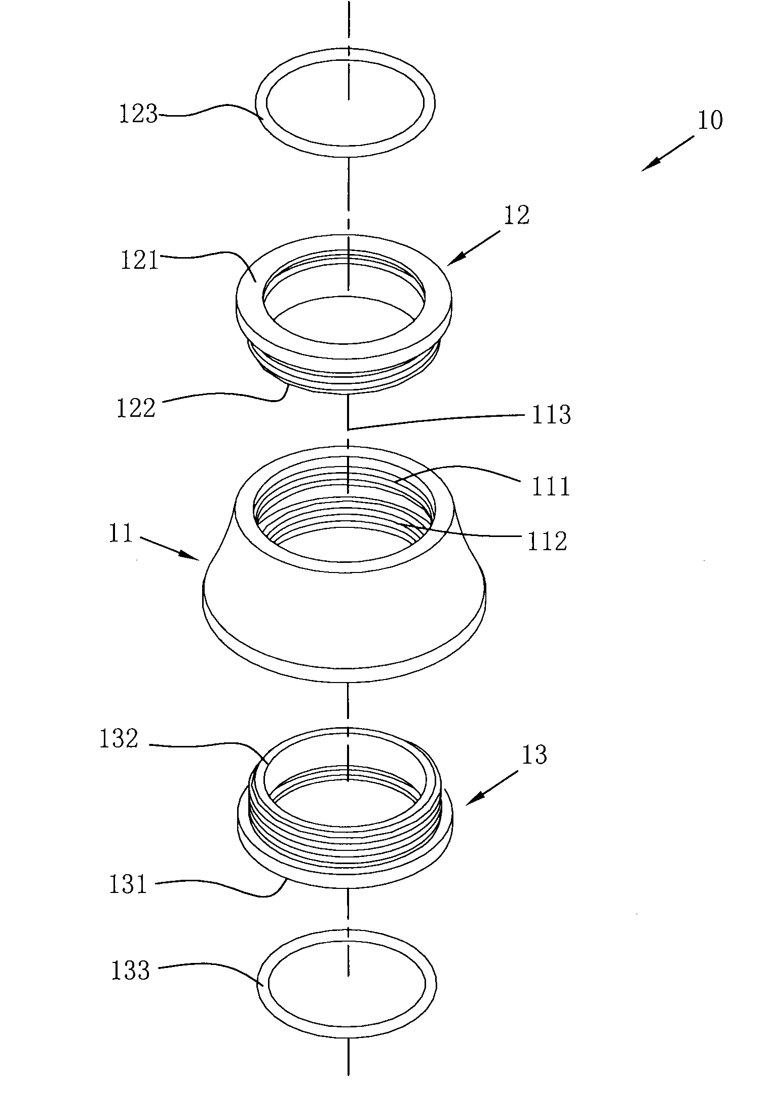 Headset upper cover structure having function of forcing regulation