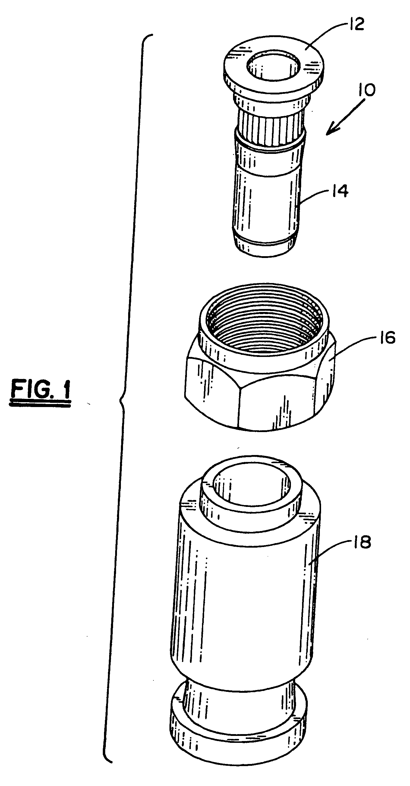 Compression connector for coaxial cable and method of installation