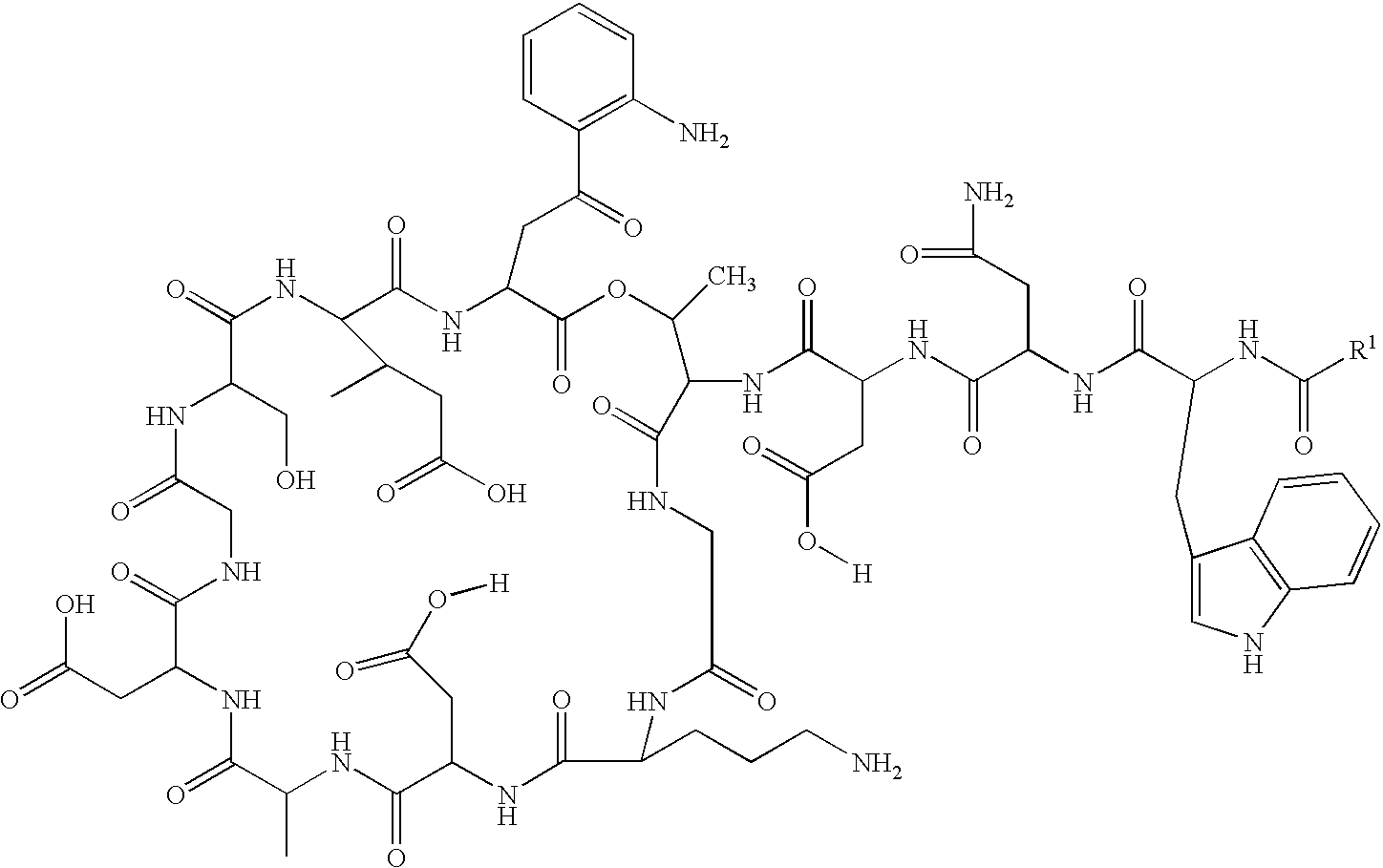 Lipopeptide stereoisomers, methods for preparing same, and useful intermediates