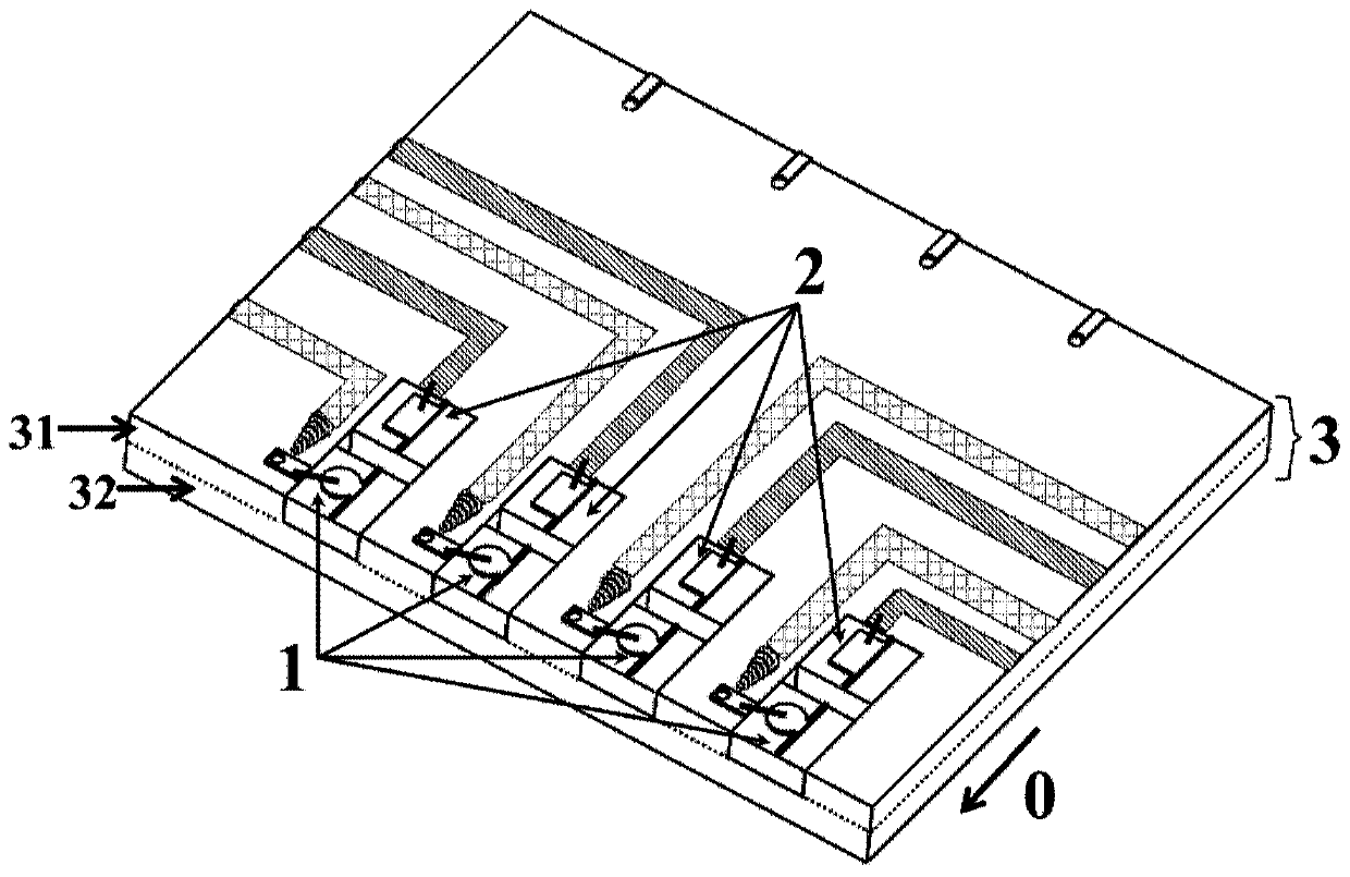 Photoelectric integrated packaging structure based on low-temperature co-fired ceramic