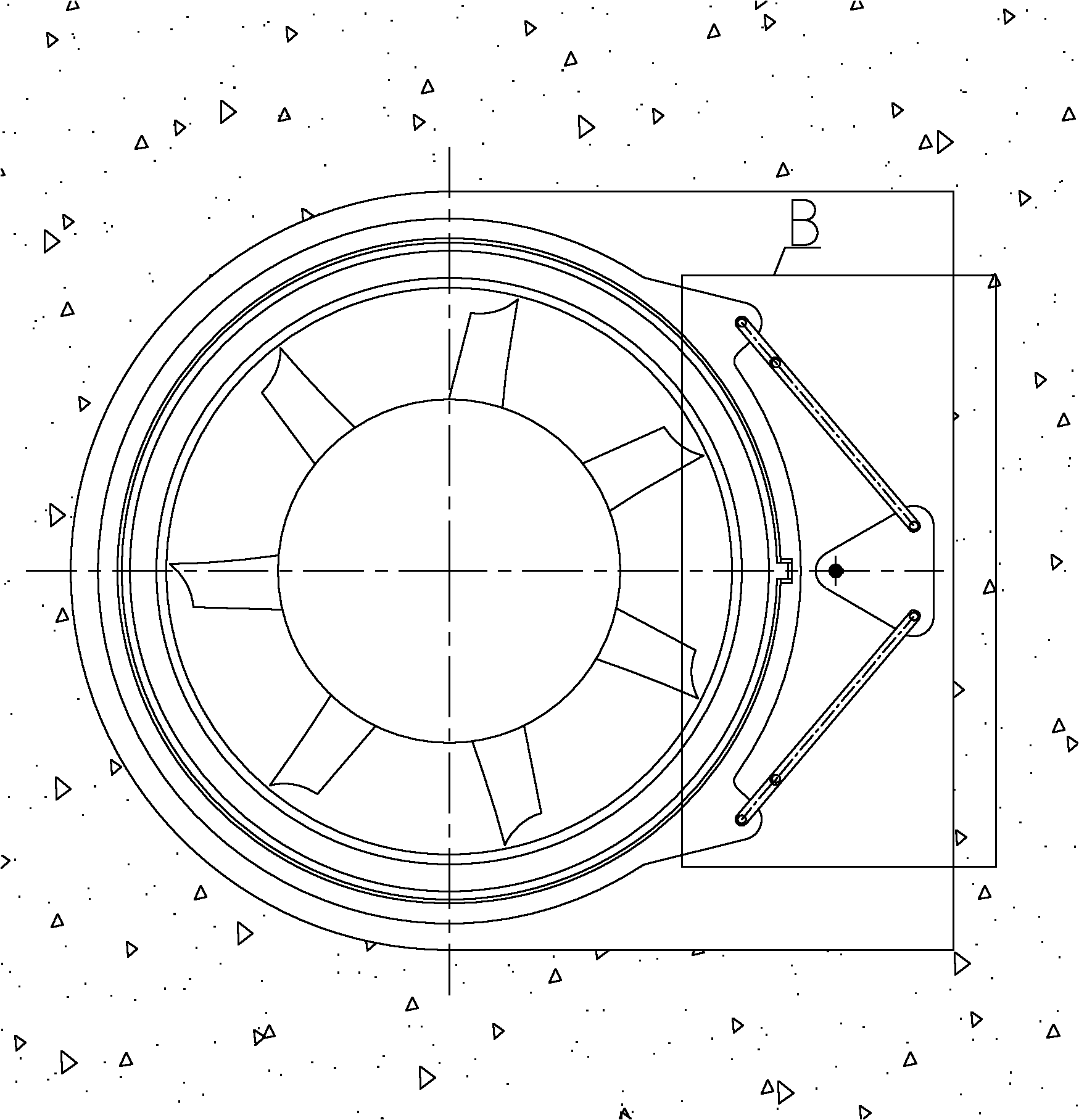 Guide vane angle regulating device for submersible pump