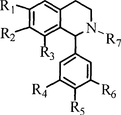 1-(3',4',5'- trisubstituted phenyl)- tetrahydroisoquinoline compound and its use