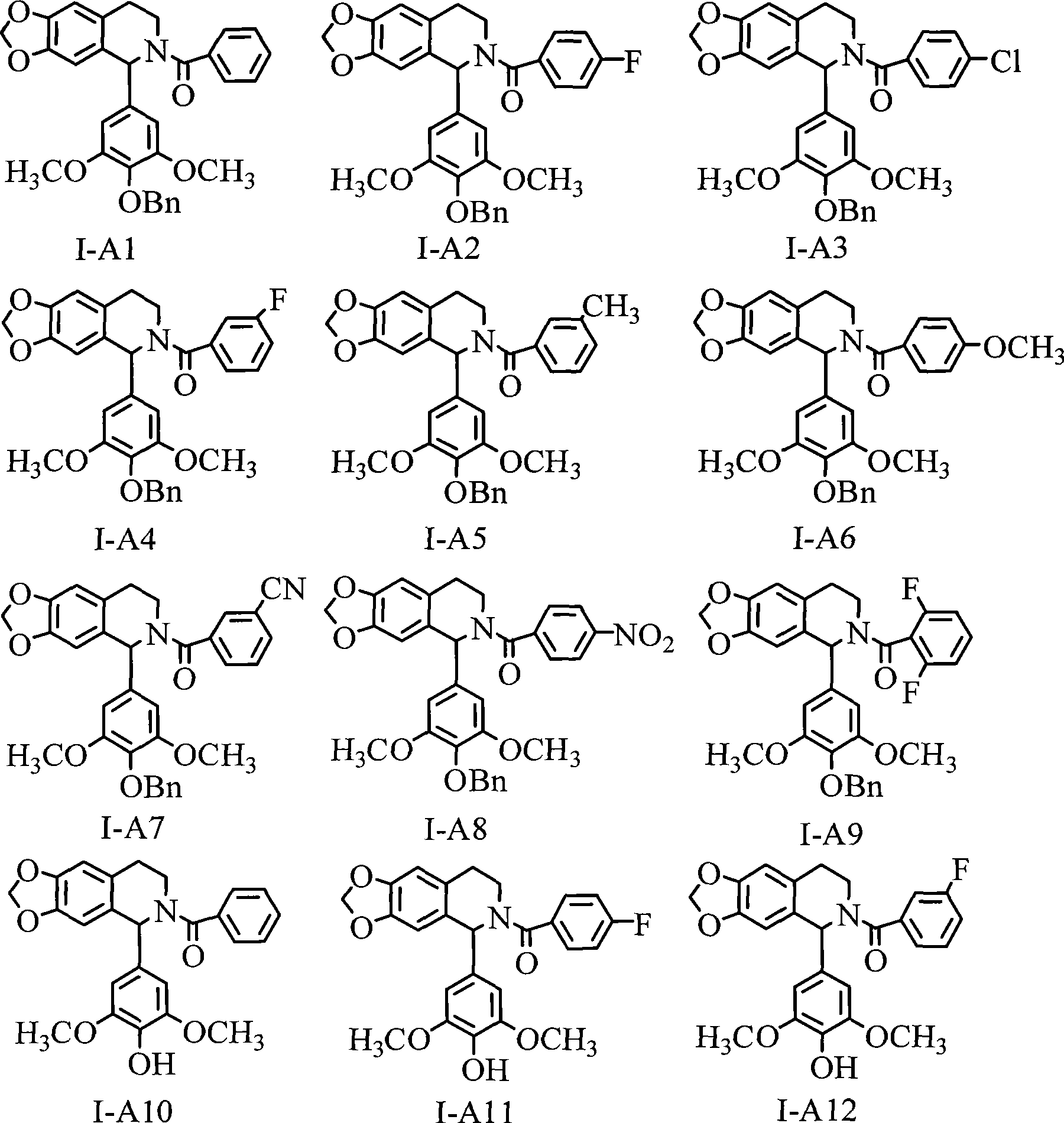 1-(3',4',5'- trisubstituted phenyl)- tetrahydroisoquinoline compound and its use
