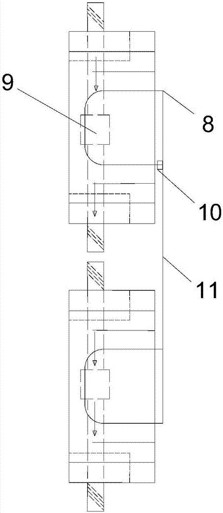 An experimental device and experimental method for measuring the torque of a catamaran