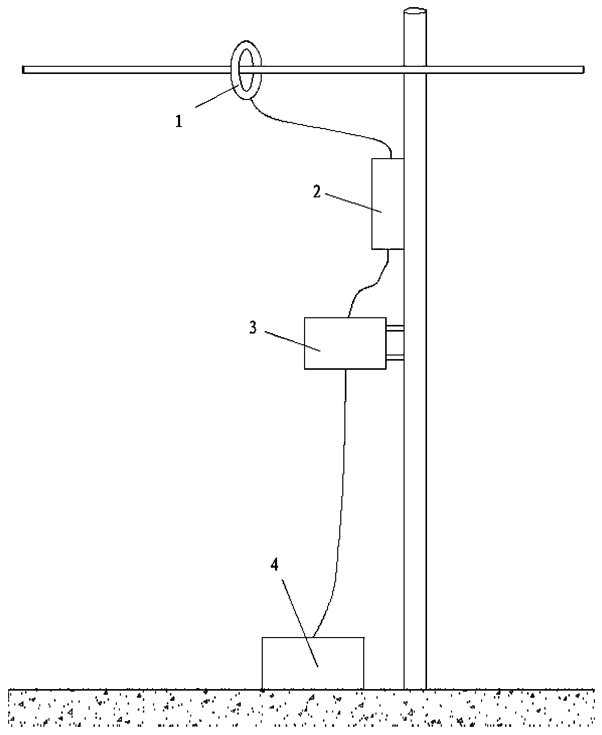 High voltage induction power obtaining device