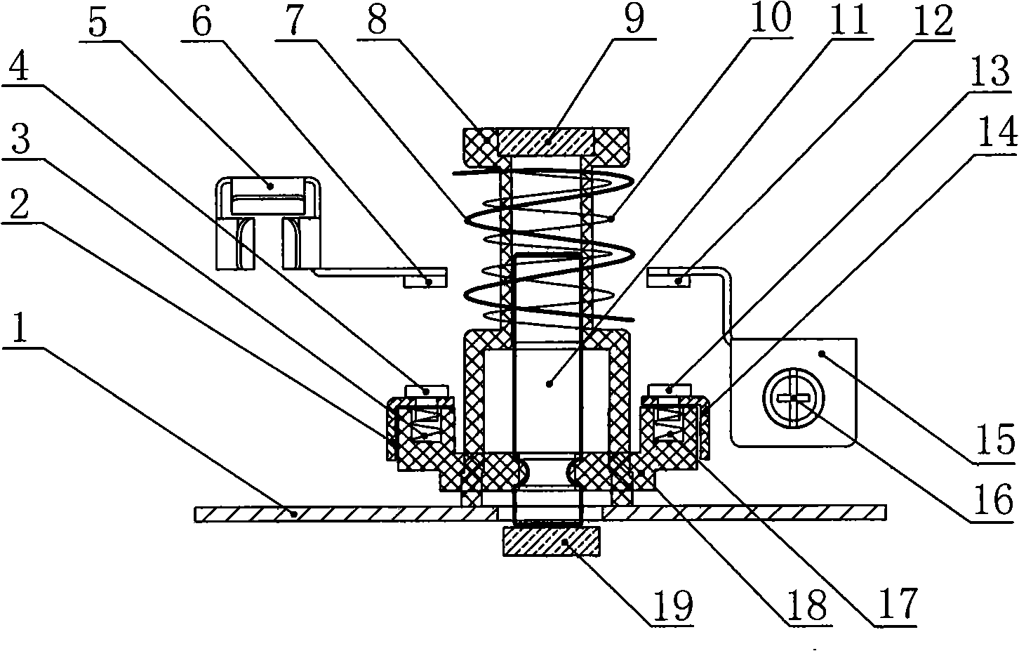 Non-buckle tripping device of multifunctional protection socket