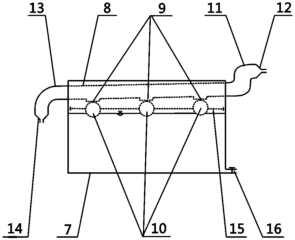 Single-household-type roof-rainwater-collecting rain-initial-flow-discarding water-quality-purifying nursing integrated device