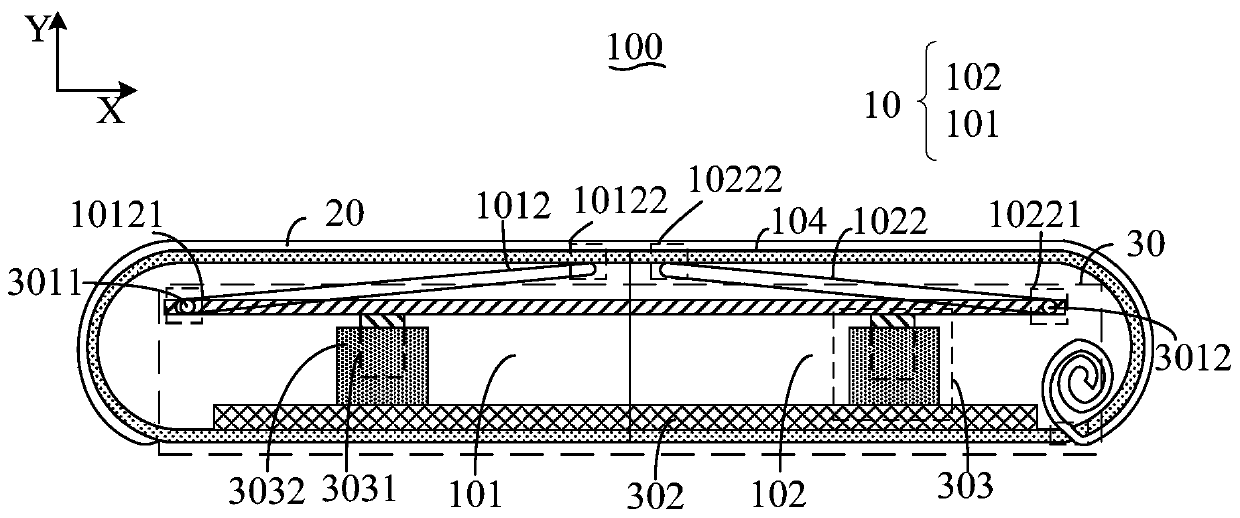 Flexible display device and equipment