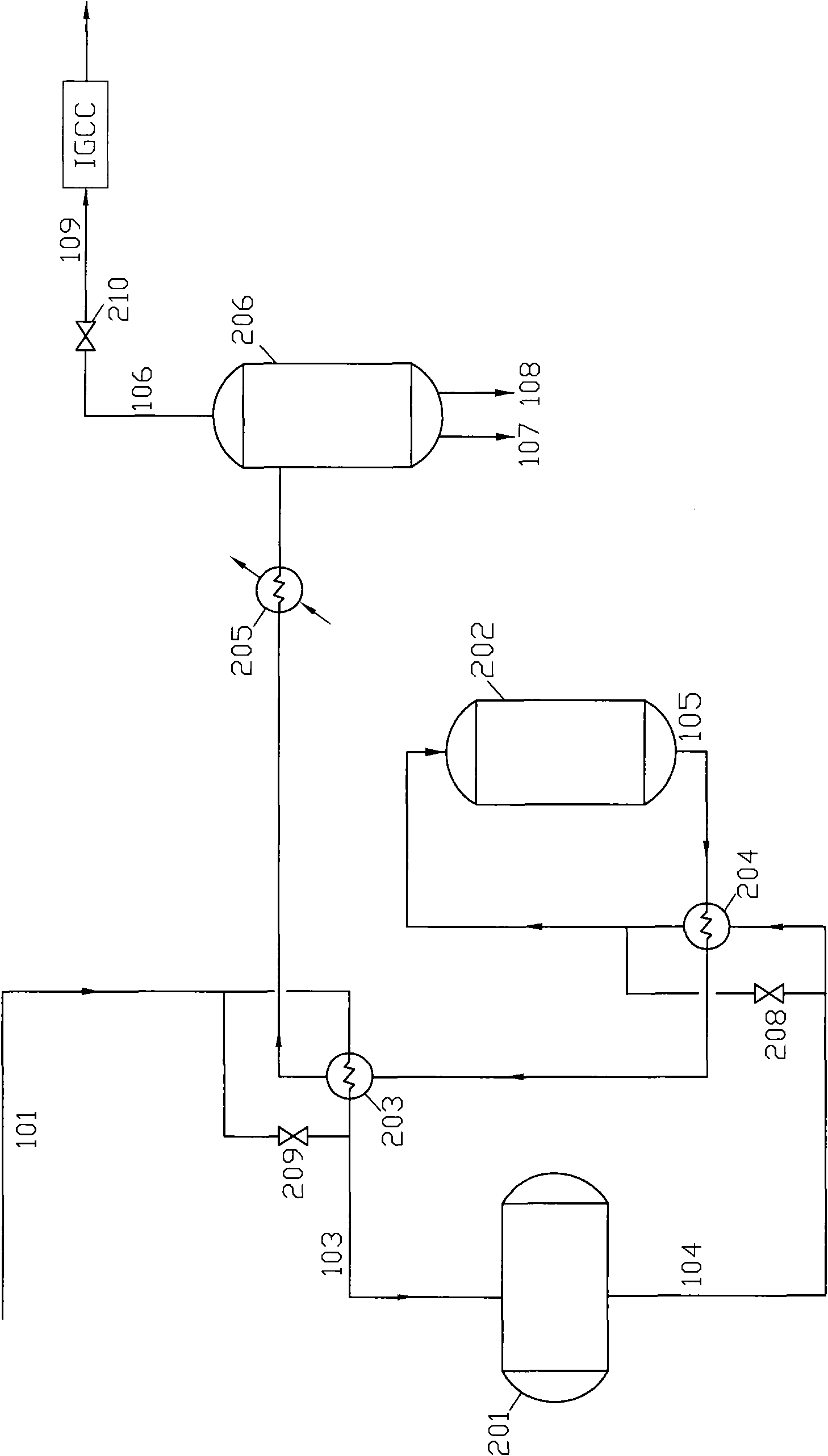 Method and device for producing hydrocarbon by Fishcer-Tropsch reaction of synthesis gas