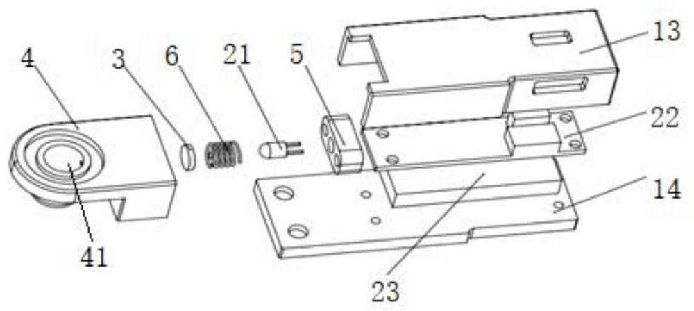 Light source assembly for detection of luminescence immunoassay analyzer