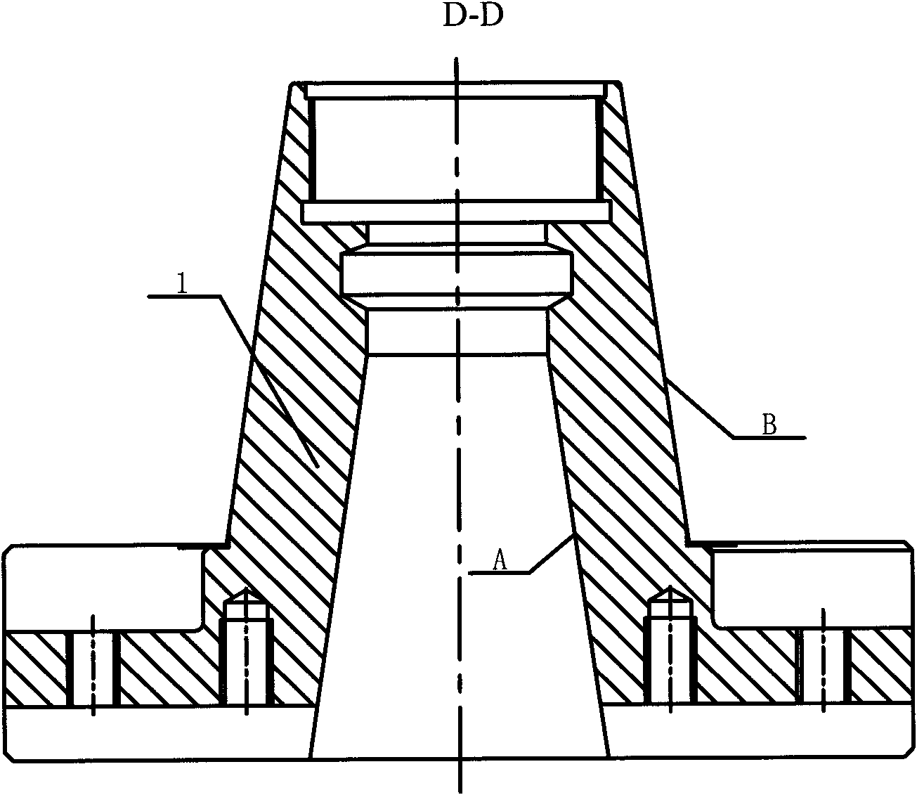 Device for converting two types of spindle tapered bores of machine tool