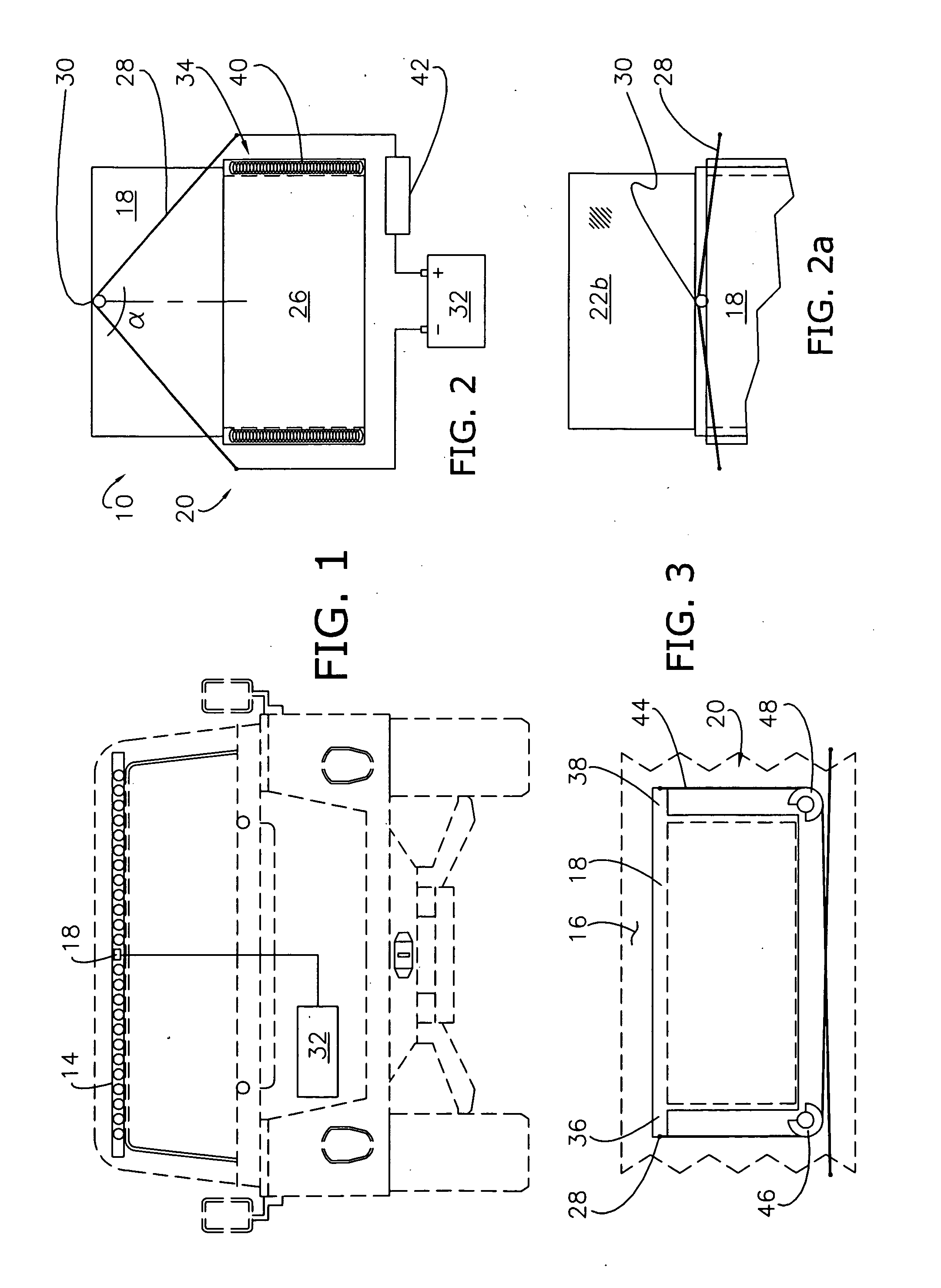 Receiver/emitter cover utilizing active material actuation