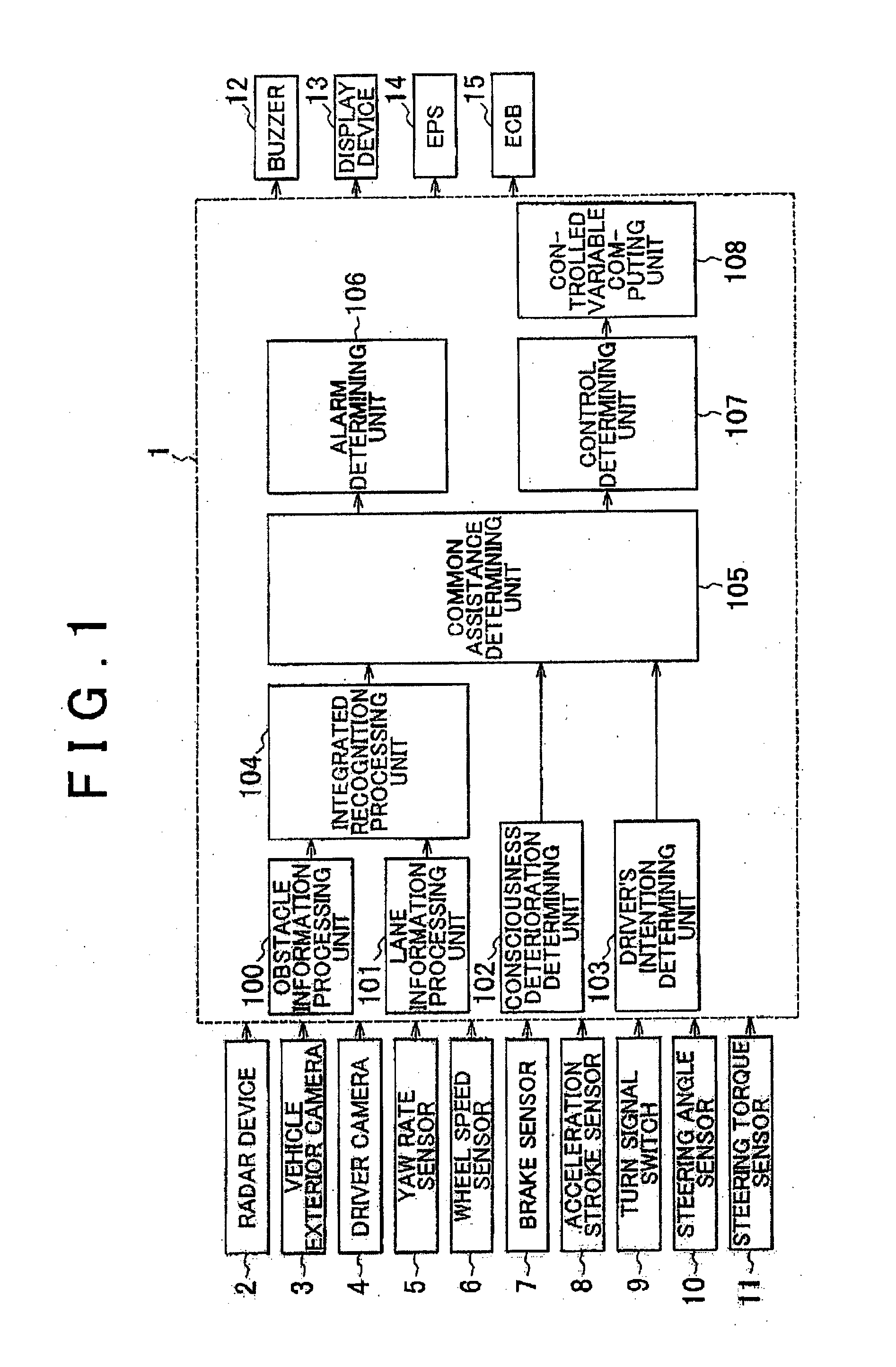Vehicle operating condition determining system, driving assist system, and operating condition determining method