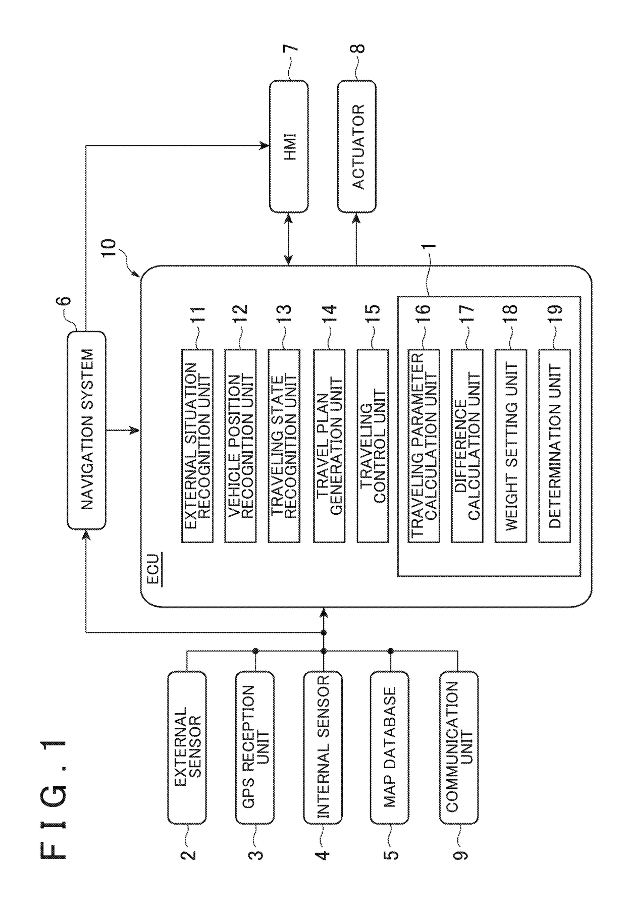 Misrecognition determination device