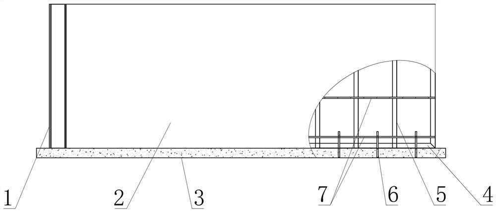 Steel structure integrated printed concrete wallboard device