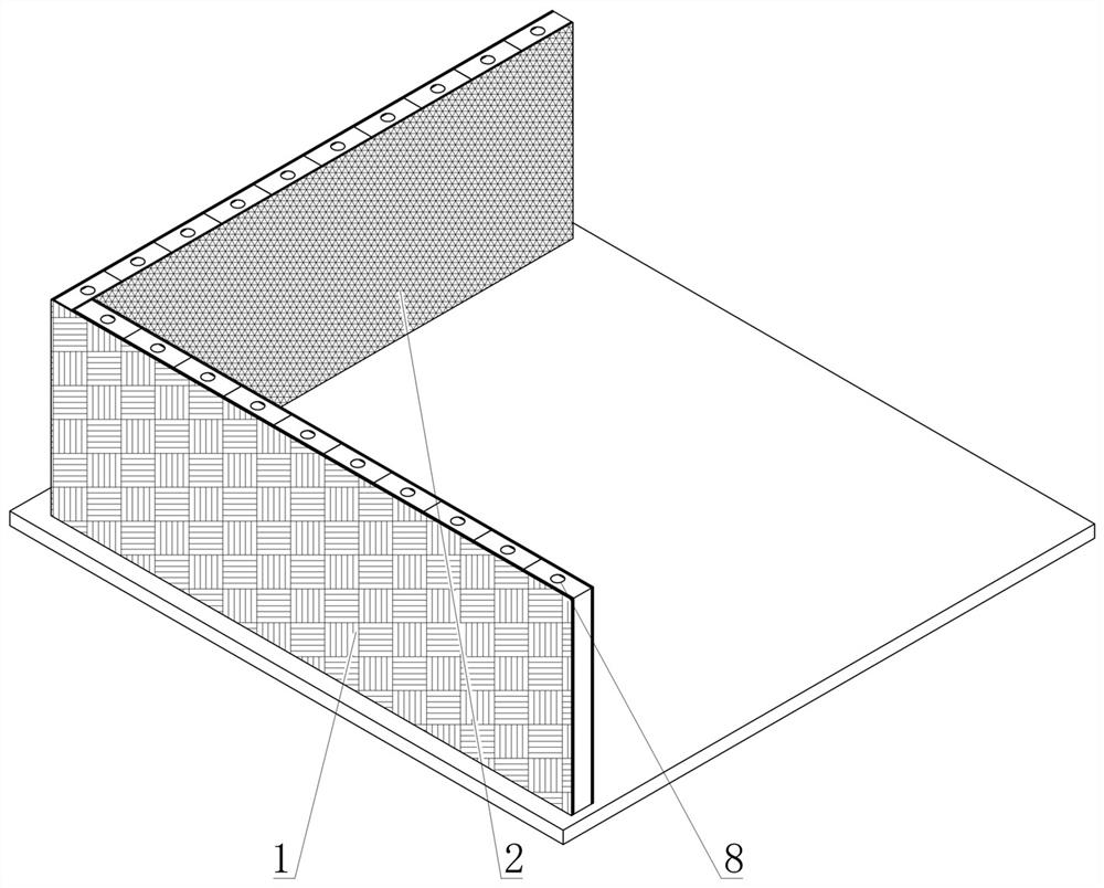 Steel structure integrated printed concrete wallboard device