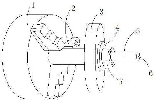 Grinding wheel clamp capable of being used on lathe