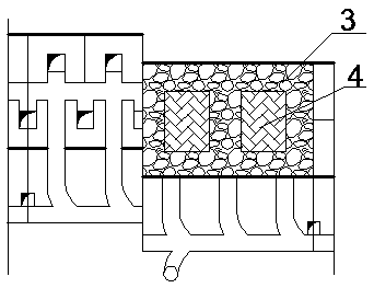 Truss-type filling method for underground mined-out area